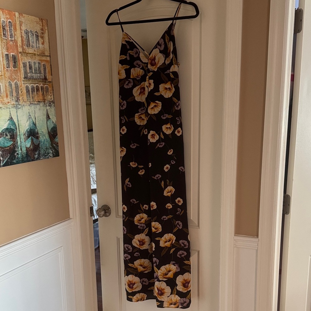 Floral Spaghetti Strap Maxi Dress